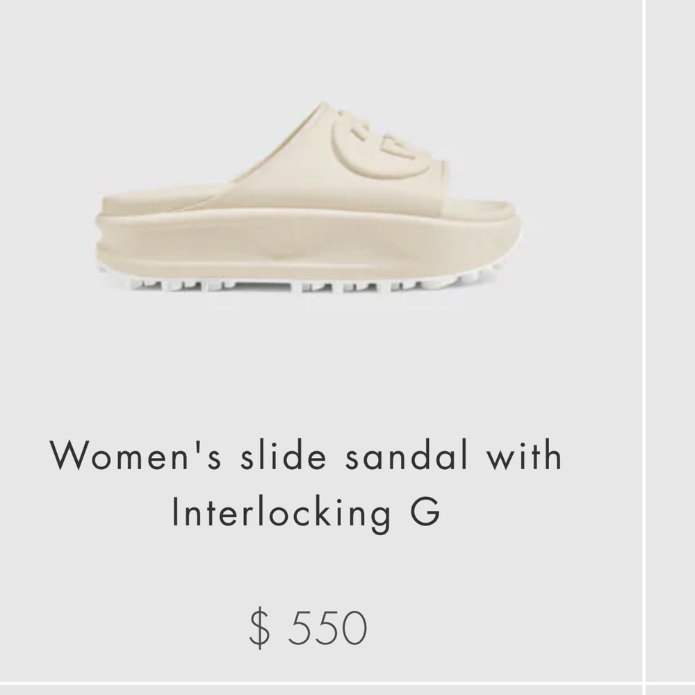 GUCCI - women’s slide sandal with Interlocking G